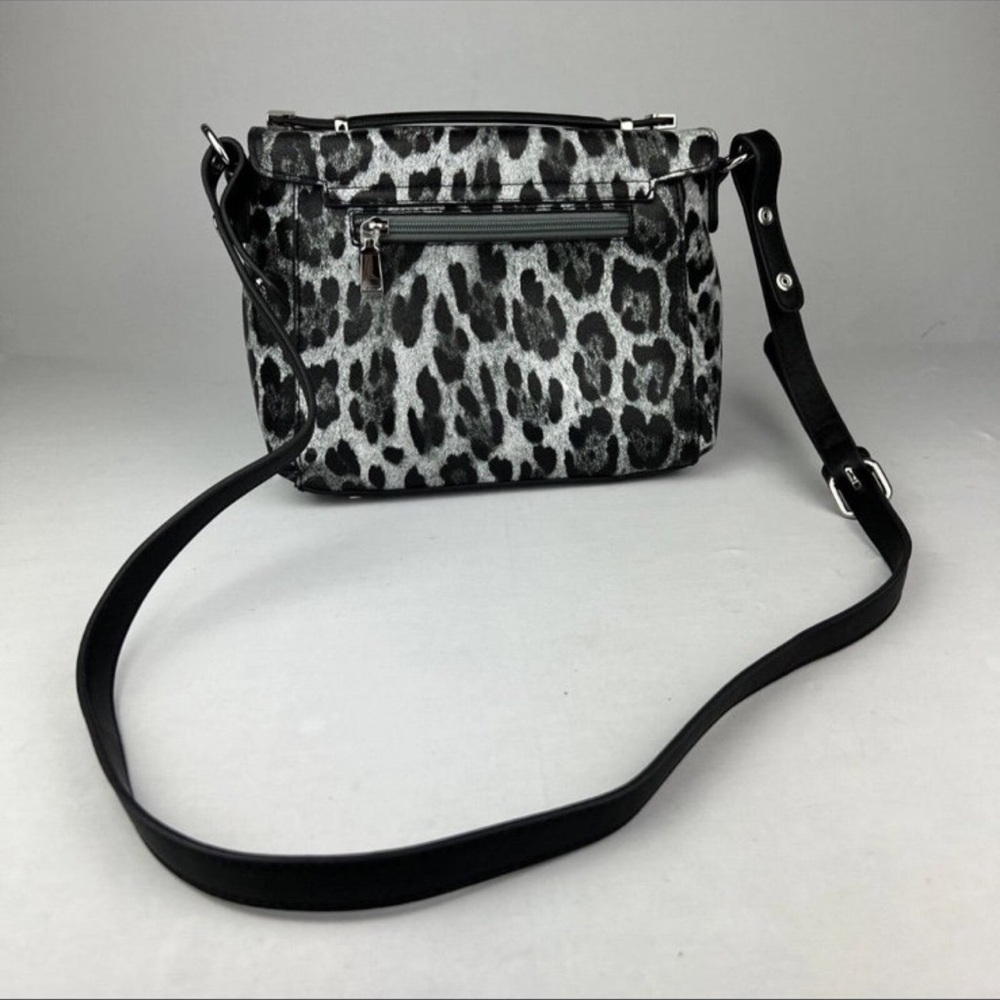 Source Unknown Black and Gray Leopard Crossbody Bag - Picture 2 of 11
